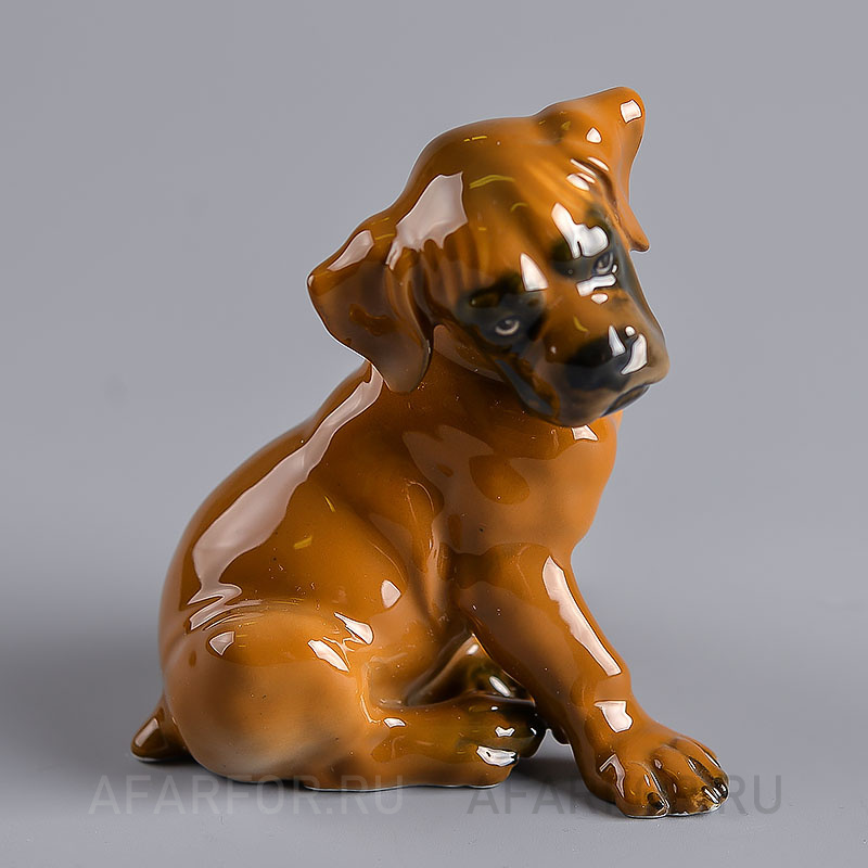 Фарфоровая статуэтка «Щенок Боксёра» Rosenthal Германия