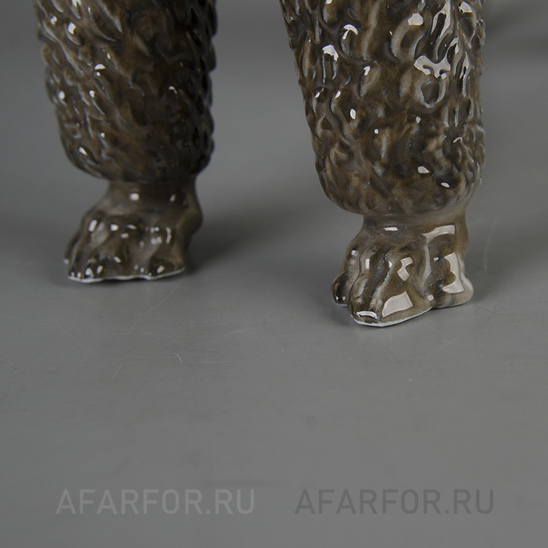 Фарфоровая статуэтка «Чёрный пудель» Rosenthal Германия