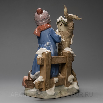Фарфоровая статуэтка "Зимние морозы" Lladro Испания (фото №26787)