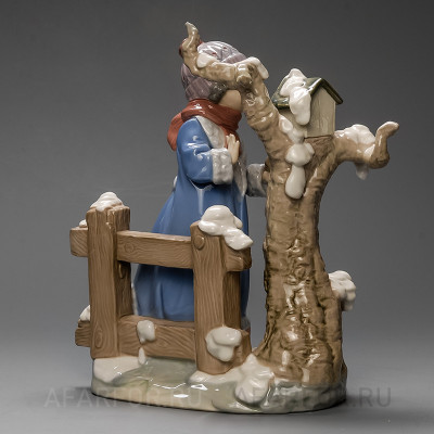 Фарфоровая статуэтка "Зимние морозы" Lladro Испания (фото №26788)