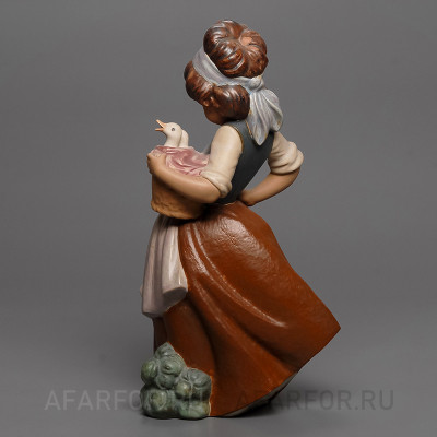 Керамическая статуэтка "Утята в корзинке" Lladro Испания (фото №26857)