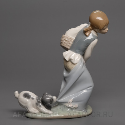 Фарфоровая статуэтка "Щенок-шалун" Lladro Испания (фото №26922)