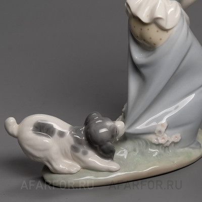 Фарфоровая статуэтка "Щенок-шалун" Lladro Испания (фото №26926)