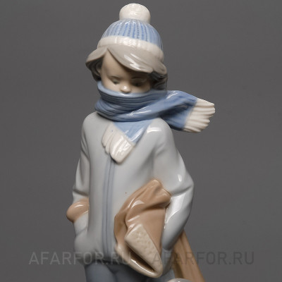 Фарфоровая статуэтка "Зима" Lladro Испания (фото №27007)