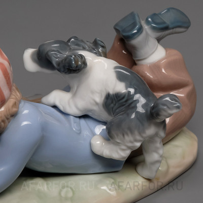 Фарфоровая статуэтка "Прерванный урок" Lladro Испания (фото №27037)