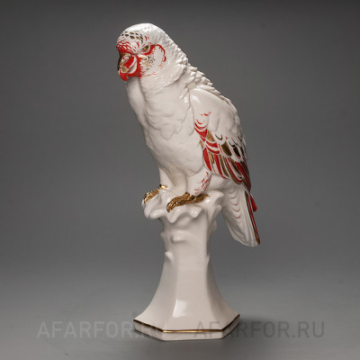 Фарфоровая статуэтка "Попугай Ара" Karl Ens Германия. Элегантный аксессуар для коллекционеров и декора дома.