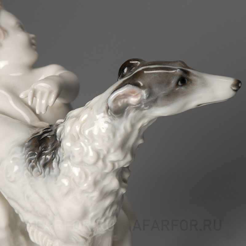 Фарфоровая статуэтка "Мальчик с собакой" Rosenthal Германия