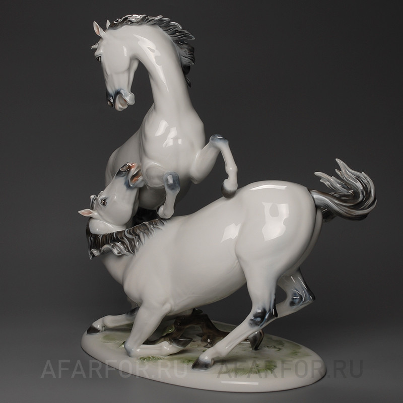 Фарфоровая статуэтка "Играющие лошади" Rosenthal Германия
