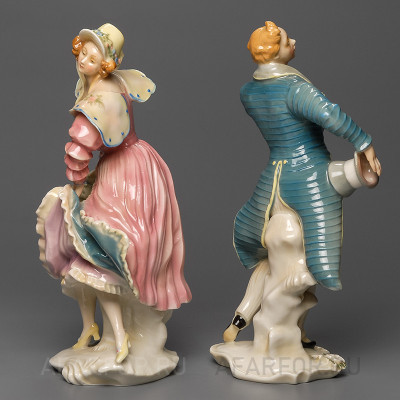 Фарфоровые статуэтки "Беседа. Дама и кавалер" Karl Ens Германия (арт. 331-3, фото №29672)