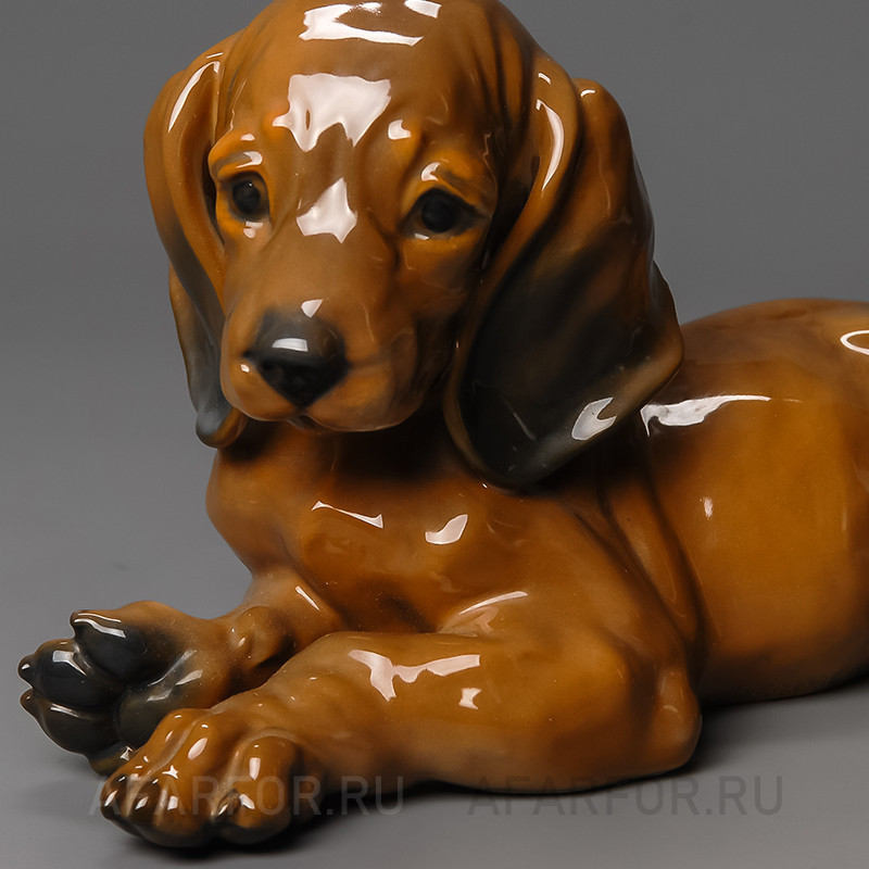 Фарфоровые статуэтки "Друзья. Щенки Таксы" Rosenthal Германия