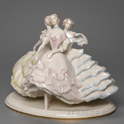 Фарфоровая статуэтка "Танец. Три балерины" Rosenthal Германия (арт. 418-3, фото №30037)