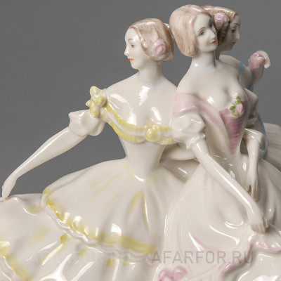 Фарфоровая статуэтка "Танец. Три балерины" Rosenthal Германия (арт. 418-3, фото №30042)