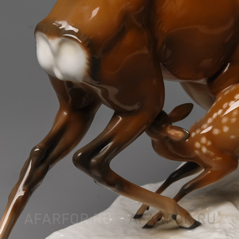 Фарфоровая статуэтка "Семья. Две косули" Rosenthal Германия