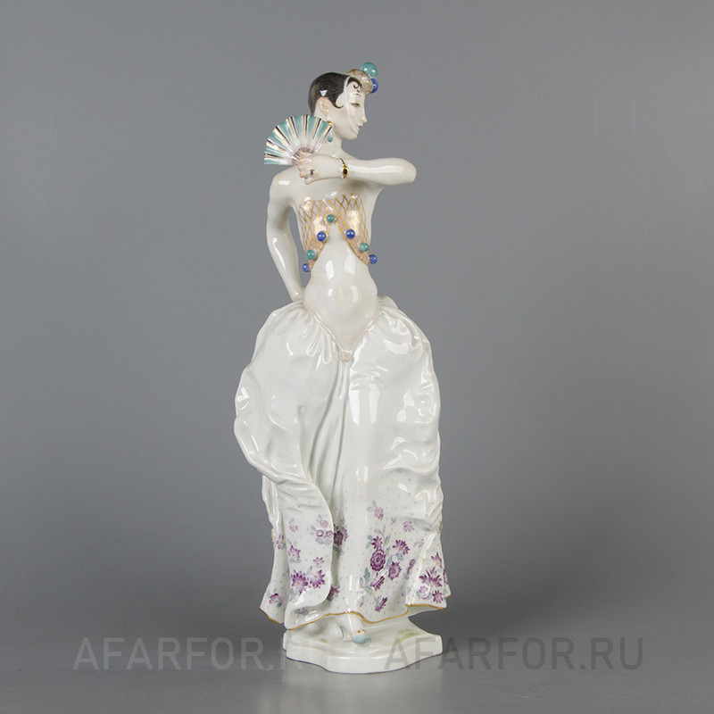 Фарфоровая статуэтка «Танец с Кастаньетами» Meissen Германия — вдохновляющий танец в вашем доме и коллекция высокого класса.