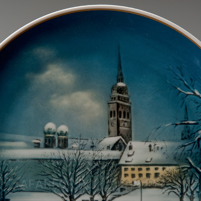 Декоративная тарелка "Рождество 1965" Rosenthal Германия
