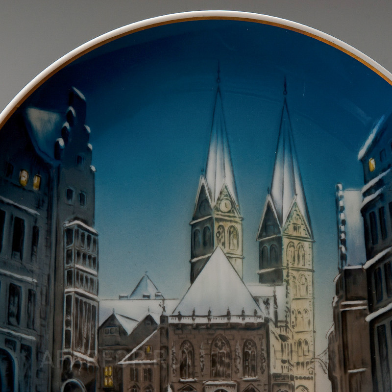 Декоративная тарелка "Рождество 1968" Rosenthal Германия
