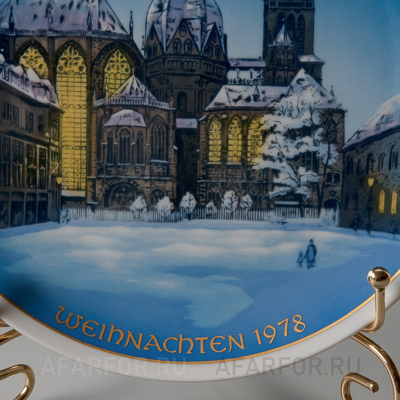 Декоративная тарелка "Рождество 1978" Rosenthal Германия
