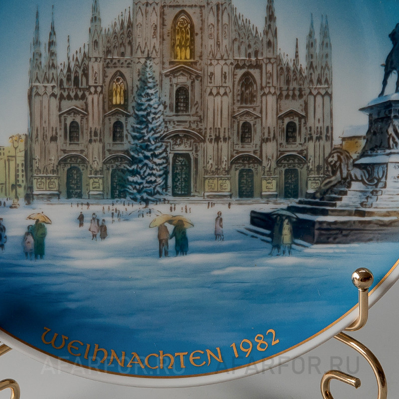 Декоративная тарелка "Рождество 1982" Rosenthal Германия