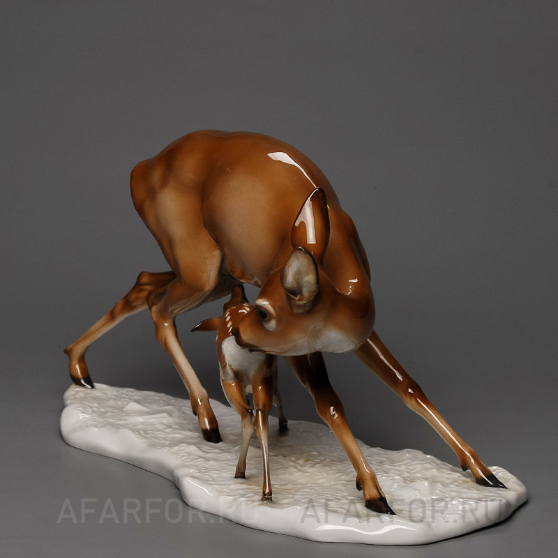 Фарфоровая статуэтка "Семья. Две косули" Rosenthal Германия