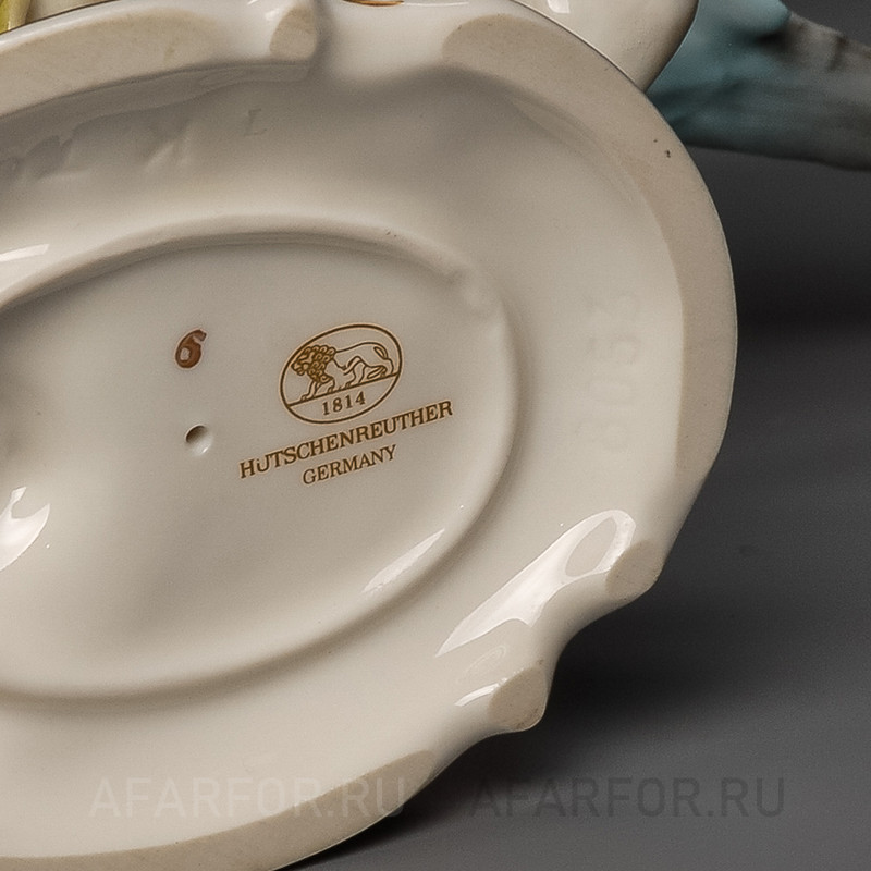 Фарфоровая статуэтка "Волнистые попугайчики" Hutschenreuther Германия