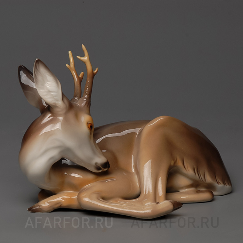 Фарфоровая статуэтка "Оленёнок отдыхает" Rosenthal Германия