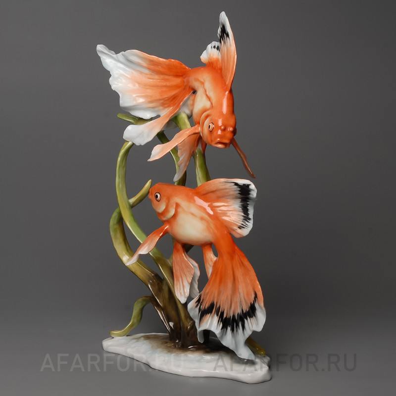 Фарфоровая статуэтка "Рыбки Вуалехвост" Rosenthal Германия