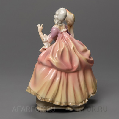Фарфоровая статуэтка "Дама с попугаем" Karl Ens Германия (фото №33350)