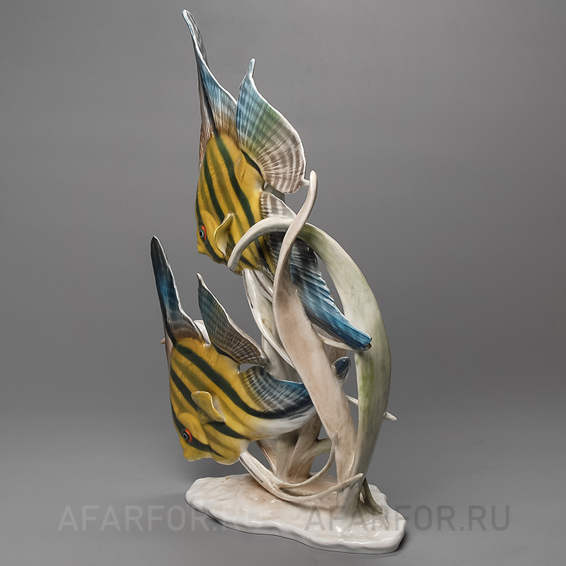 Фарфоровая статуэтка "Рыбки. Две Скалярии" Rosenthal Германия