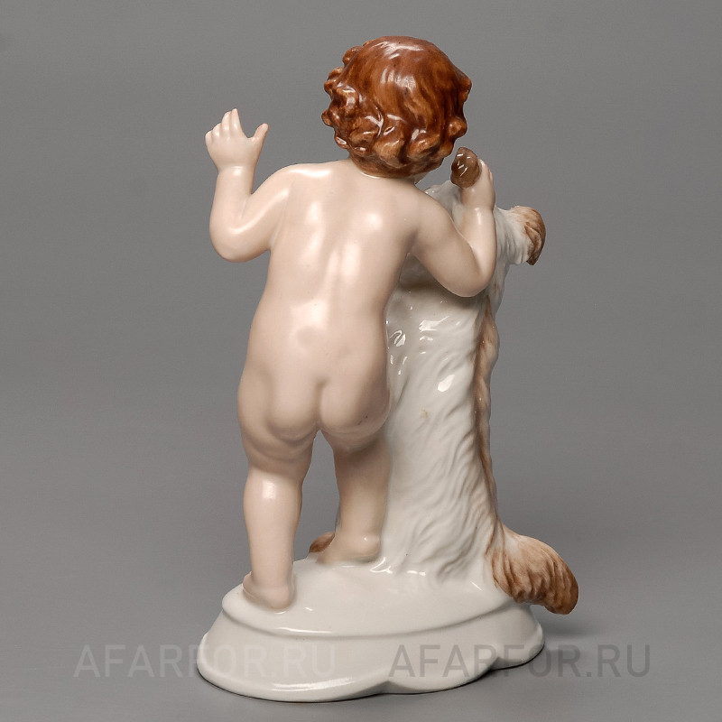 Фарфоровая статуэтка "Секрет. Мальчик с собакой" Rosenthal Германия