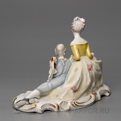 Фарфоровая статуэтка "Мелодия любви. Он и она" Rosenthal Германия (фото №33835)
