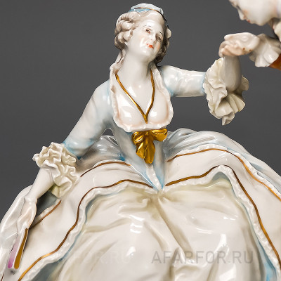Фарфоровая статуэтка "Поцелуй руки. Дама и Кавалер" Rosenthal Германия (фото №34676)
