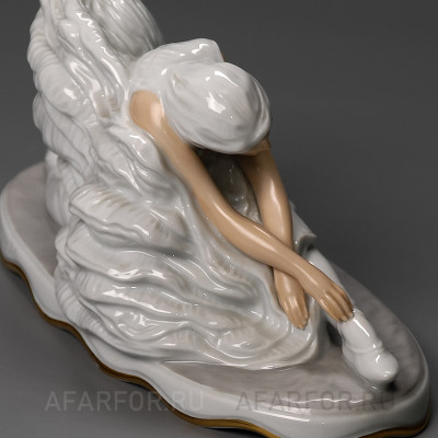 Фарфоровая статуэтка "Умирающий лебедь. Анна Павлова" Rosenthal Германия (фото №34750)