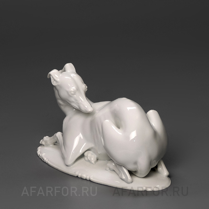 Фарфоровая статуэтка "Левретка лежит" Rosenthal Германия