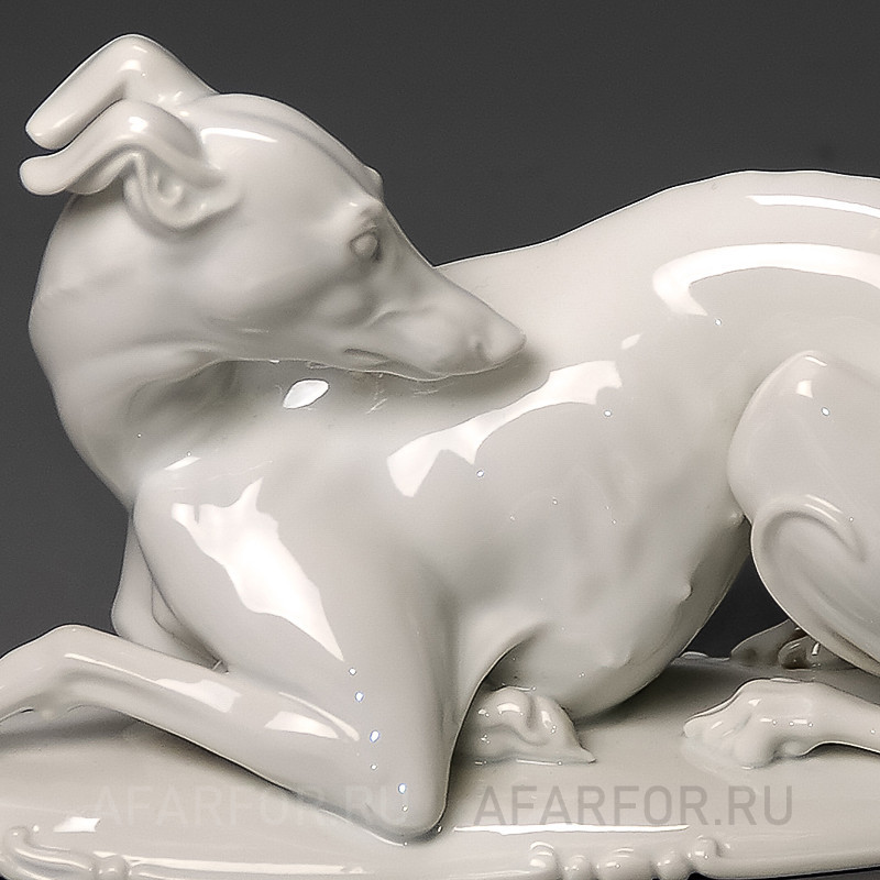 Фарфоровая статуэтка "Левретка лежит" Rosenthal Германия