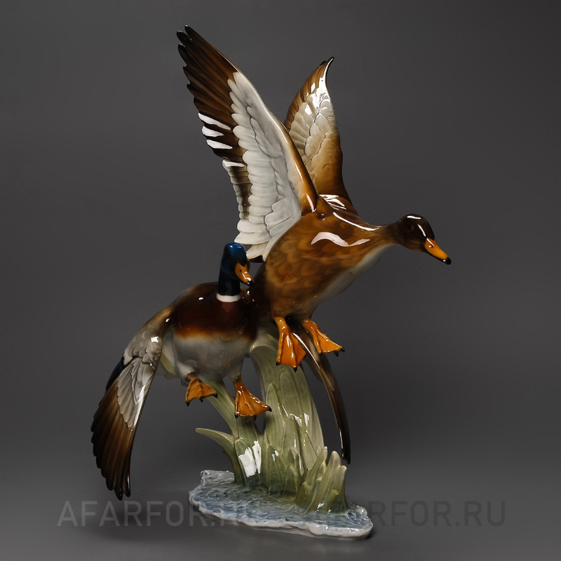 Винтажная статуэтка из фарфора «Взлетающие утки», Rosenthal, Германия (арт. 1172-3)