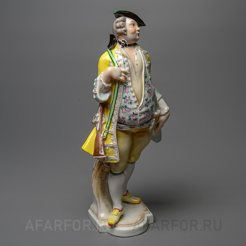 Фарфоровая статуэтка«Охотник Ганс» Aelteste Volkstedter Германия