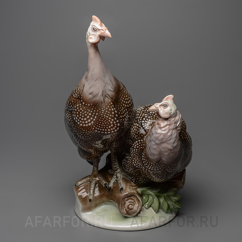 Фарфоровая статуэтка «Пара цесарок» Rosenthal Германия