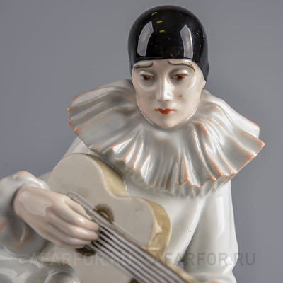 Фарфоровая статуэтка "Пьеро с гитарой" Rosenthal Германия (фото №37255)