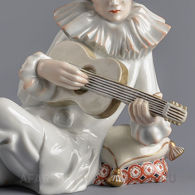 Фарфоровая статуэтка "Пьеро с гитарой" Rosenthal Германия (фото №37258)
