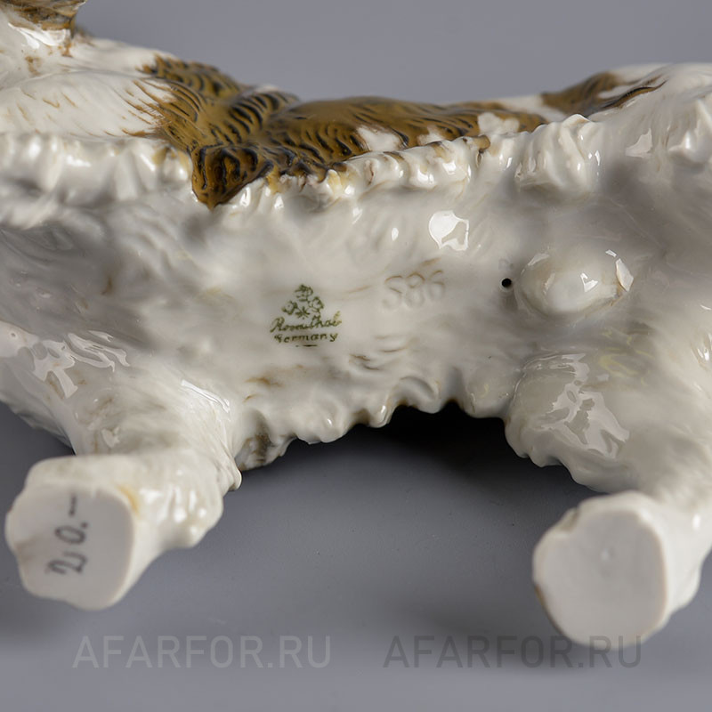 Фарфоровая статуэтка «Спаниель» Rosenthal Германия