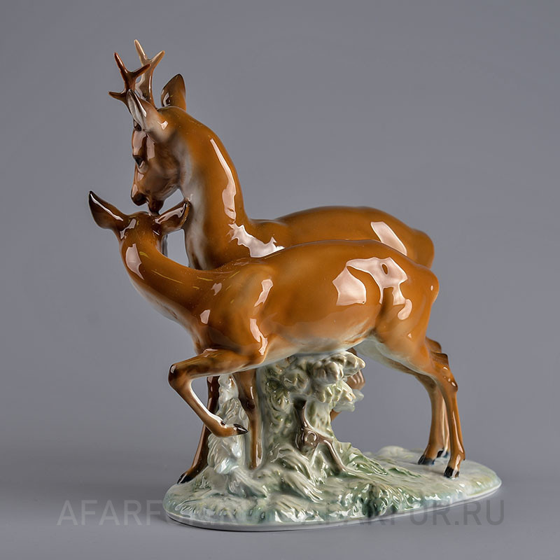 Фарфоровая статуэтка «Две Косули» Rosenthal Германия