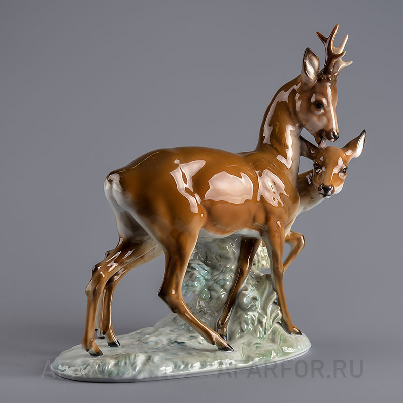 Фарфоровая статуэтка «Две Косули» Rosenthal Германия