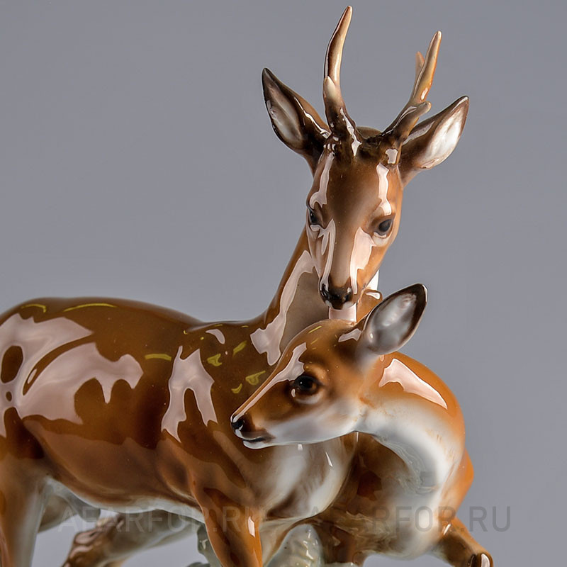 Фарфоровая статуэтка «Две Косули» Rosenthal Германия