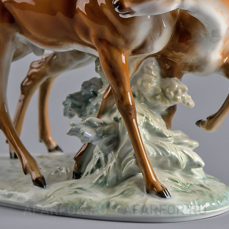 Фарфоровая статуэтка «Две Косули» Rosenthal Германия