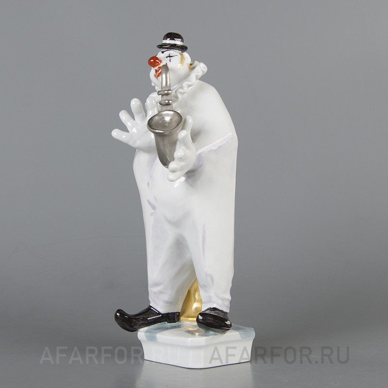 Фарфоровая статуэтка «Клоун с саксофоном» Meissen Германия