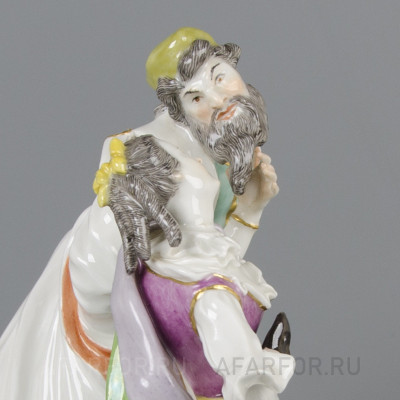 Фарфоровая статуэтка "Панталоне и Коломбина" Meissen Германия (арт. 2261-2, фото №37817)