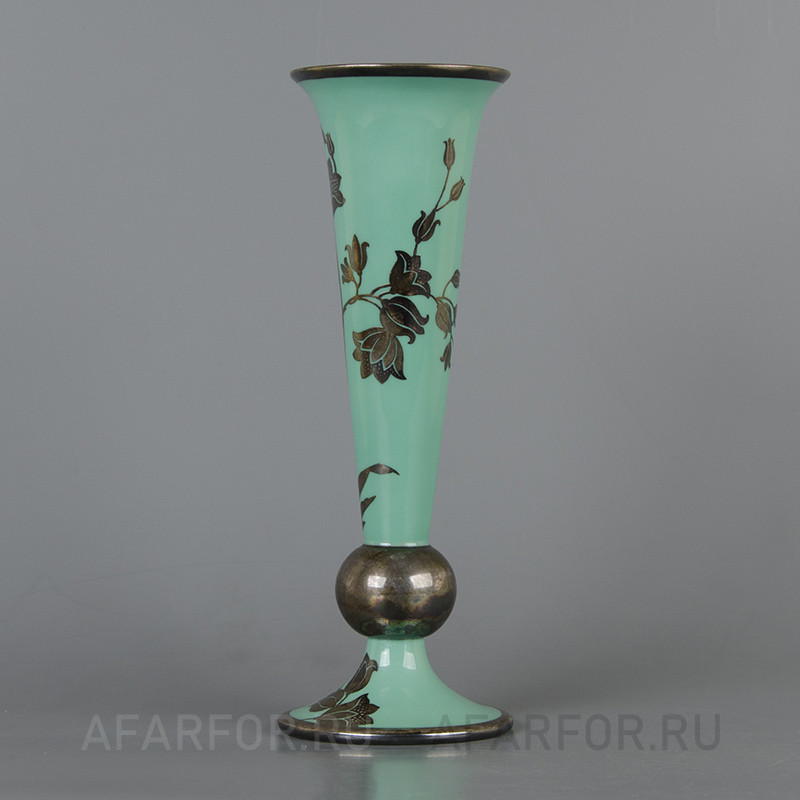 Фарфоровая ваза для цветов «Мятная патина» Rosenthal Германия