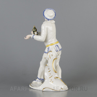 Фарфоровая статуэтка «Пьеро с фонарём» Nymphenburg Германия (фото №37863)