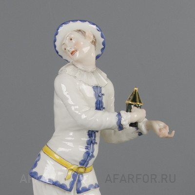 Фарфоровая статуэтка «Пьеро с фонарём» Nymphenburg Германия (фото №37866)