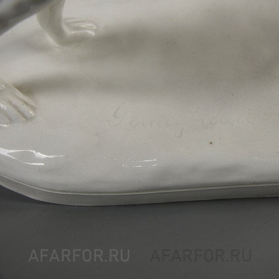 Фаянсовая статуэтка "Русская борзая" Goldscheider Австрия (арт. 2265-2, фото №37886)